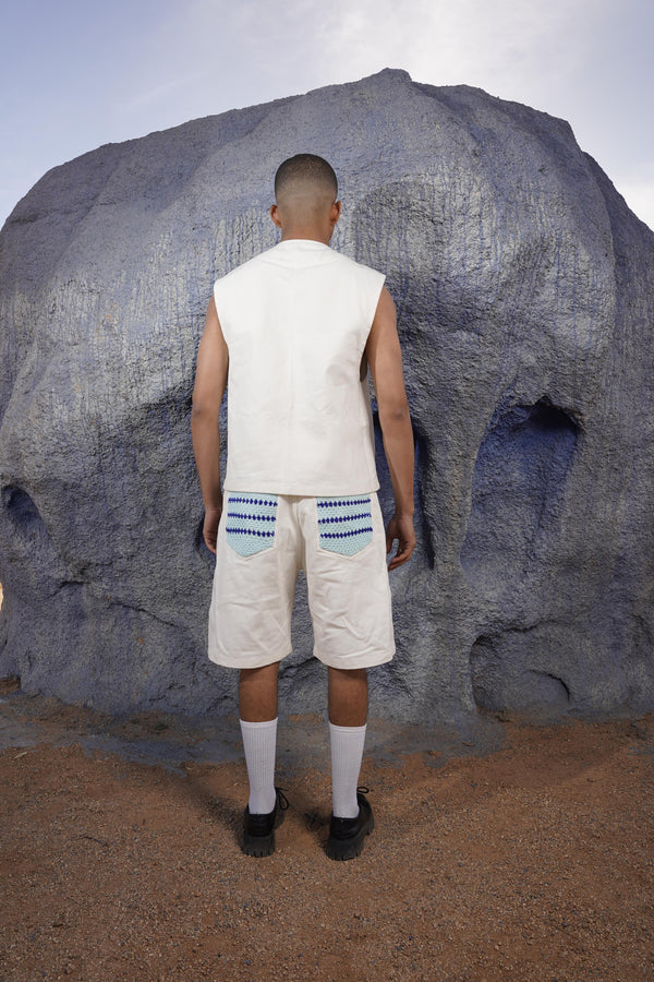 Blue pool baggy