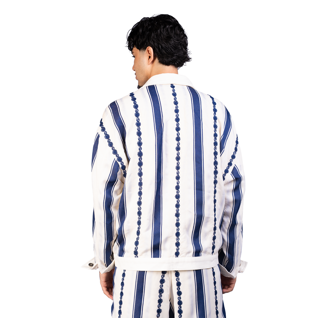 BLUE JALABA JACKET