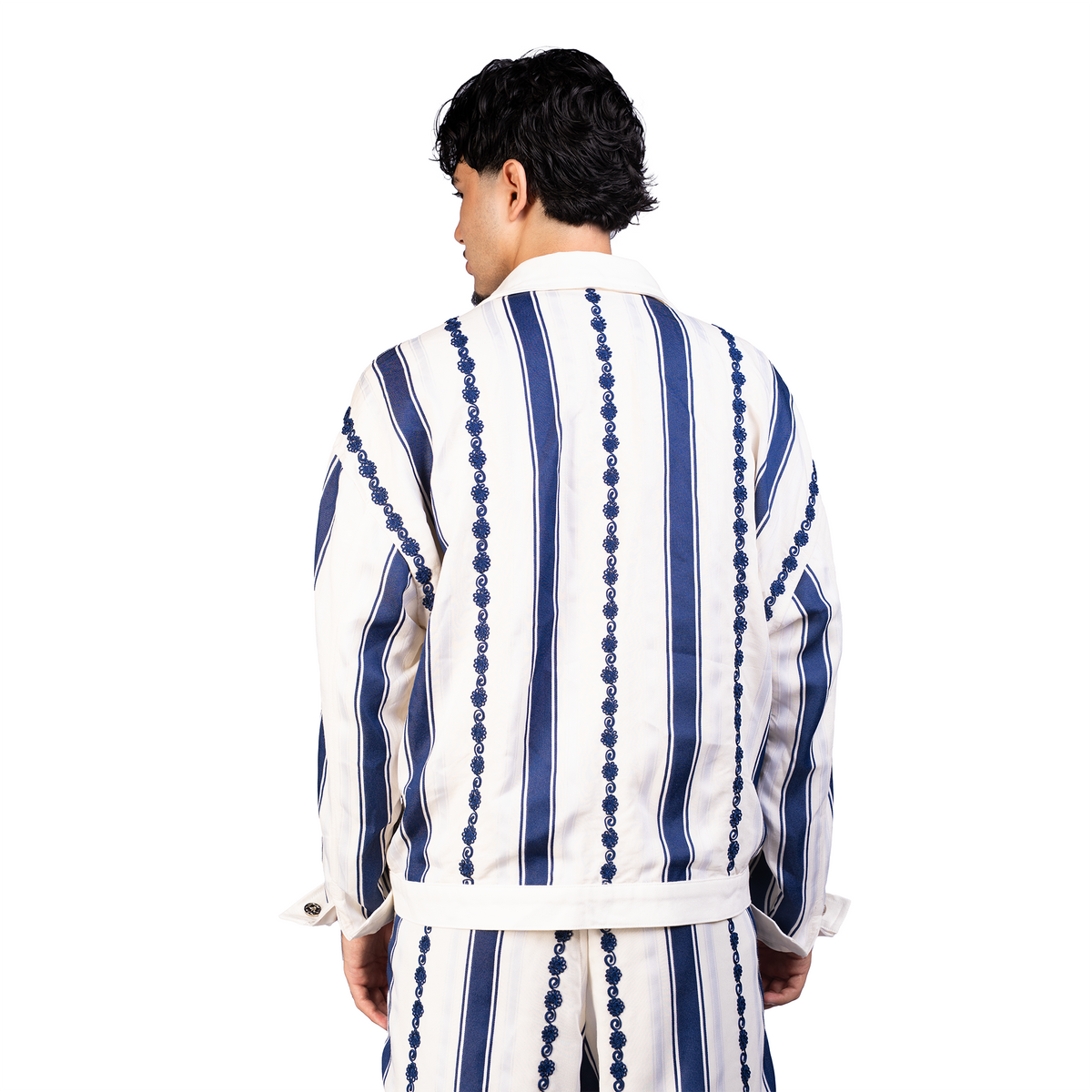 BLUE JALABA JACKET