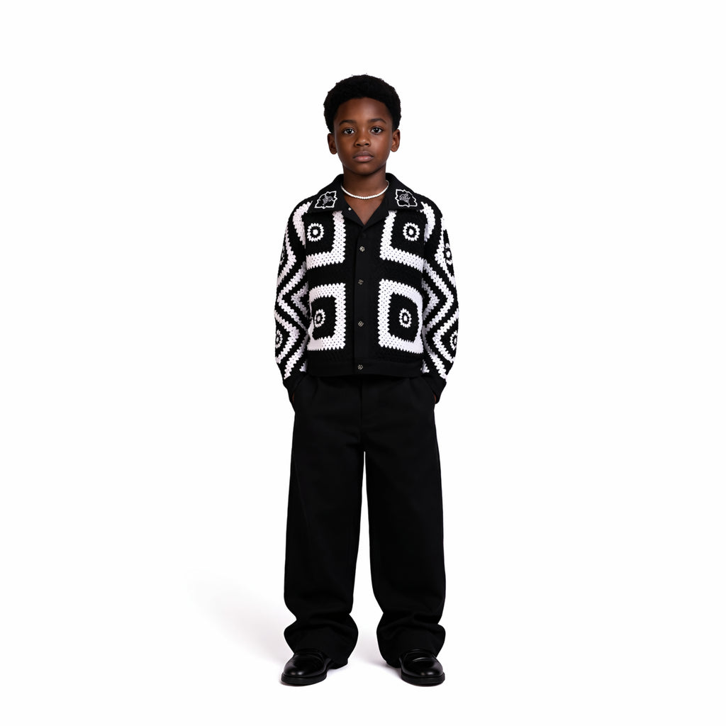 BLACK&WHITE JACKET KIDS