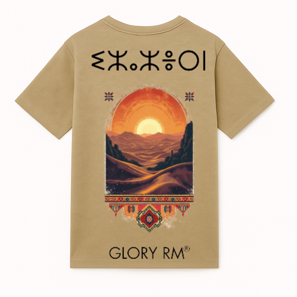 T-shirt coucher de soleil sur le Sahara