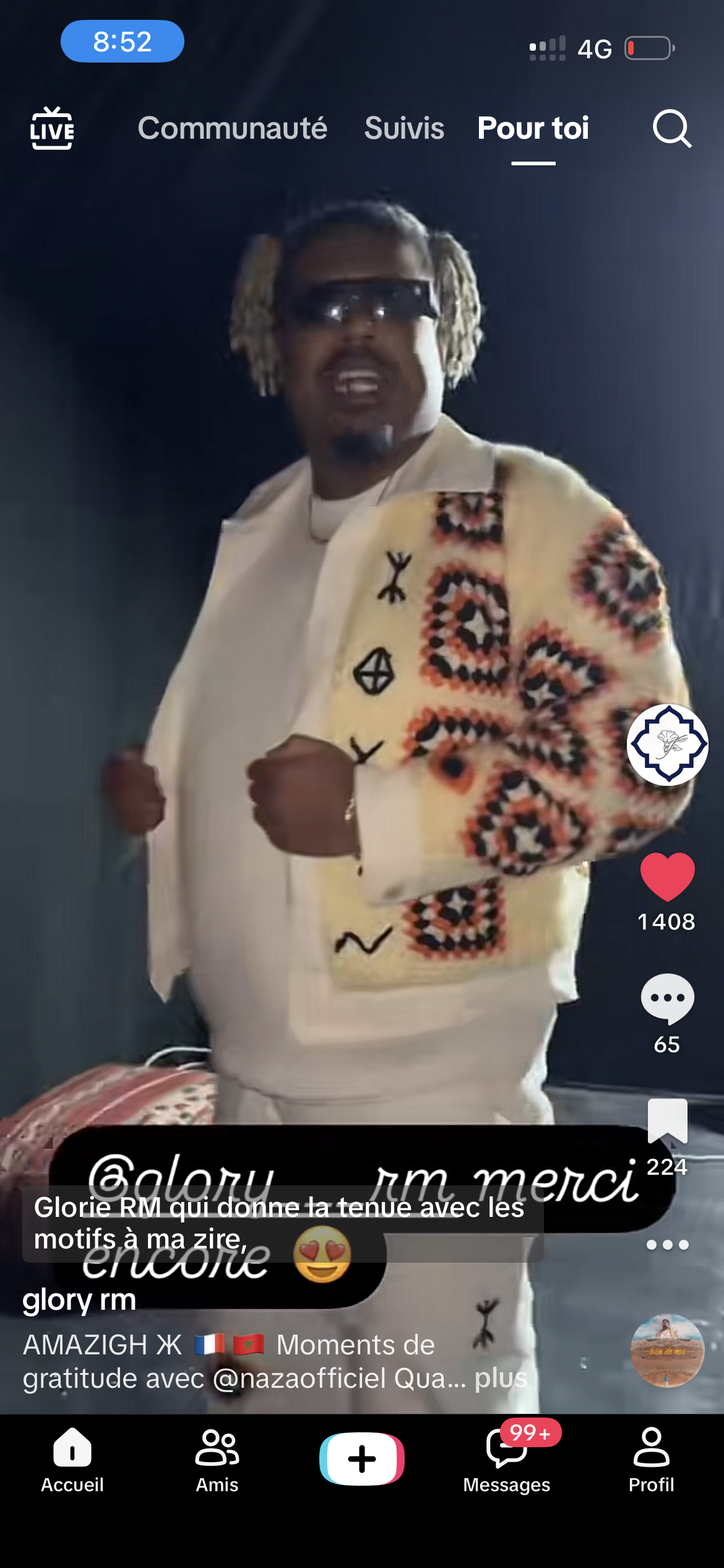 Set white amazigh