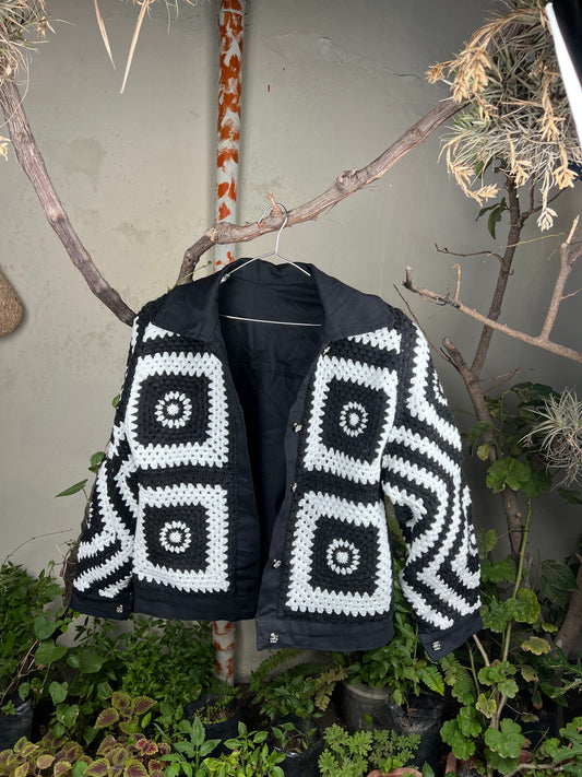 Black and white Jacket