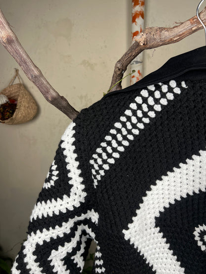 Black and white Jacket