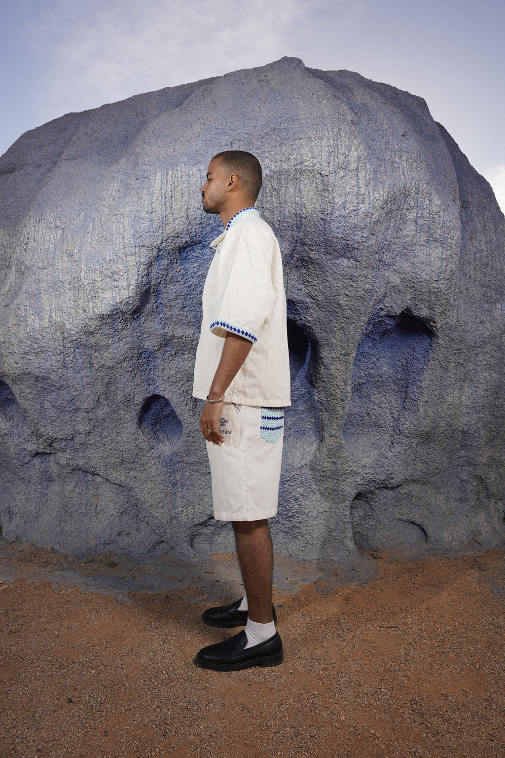 Chemise de piscine bleue