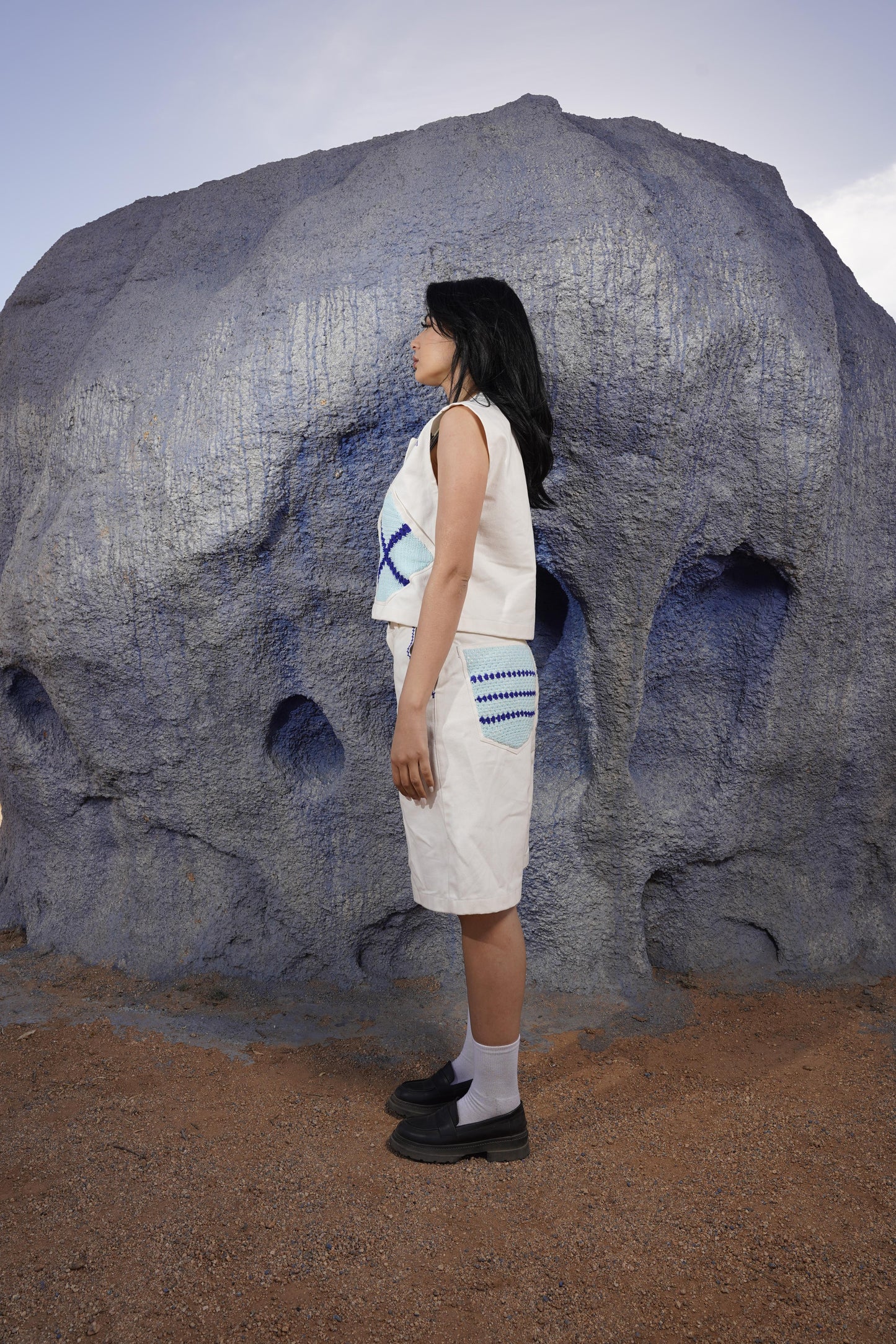 Blue pool baggy women