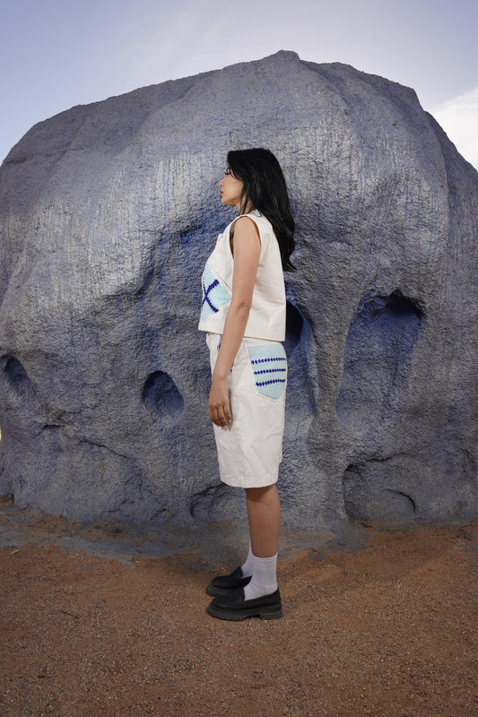 Blue pool baggy women
