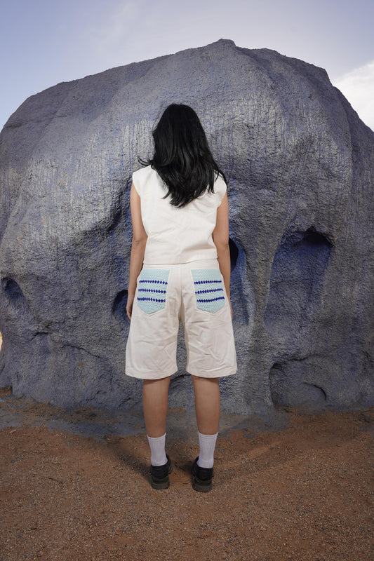 Blue pool baggy women