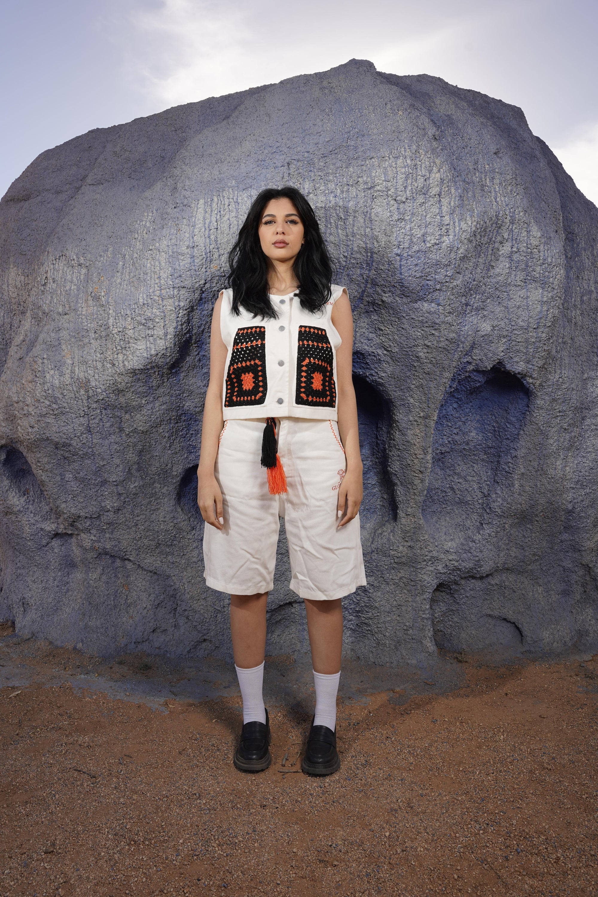 Tangerine gilet women